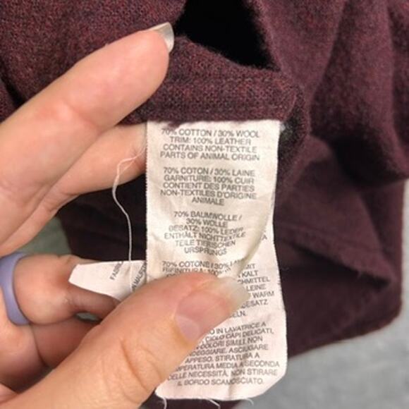 J. Crew Wool Button Down Mens Small Leather Elbow Patches Soft Fall Flannel - Picture 7 of 10